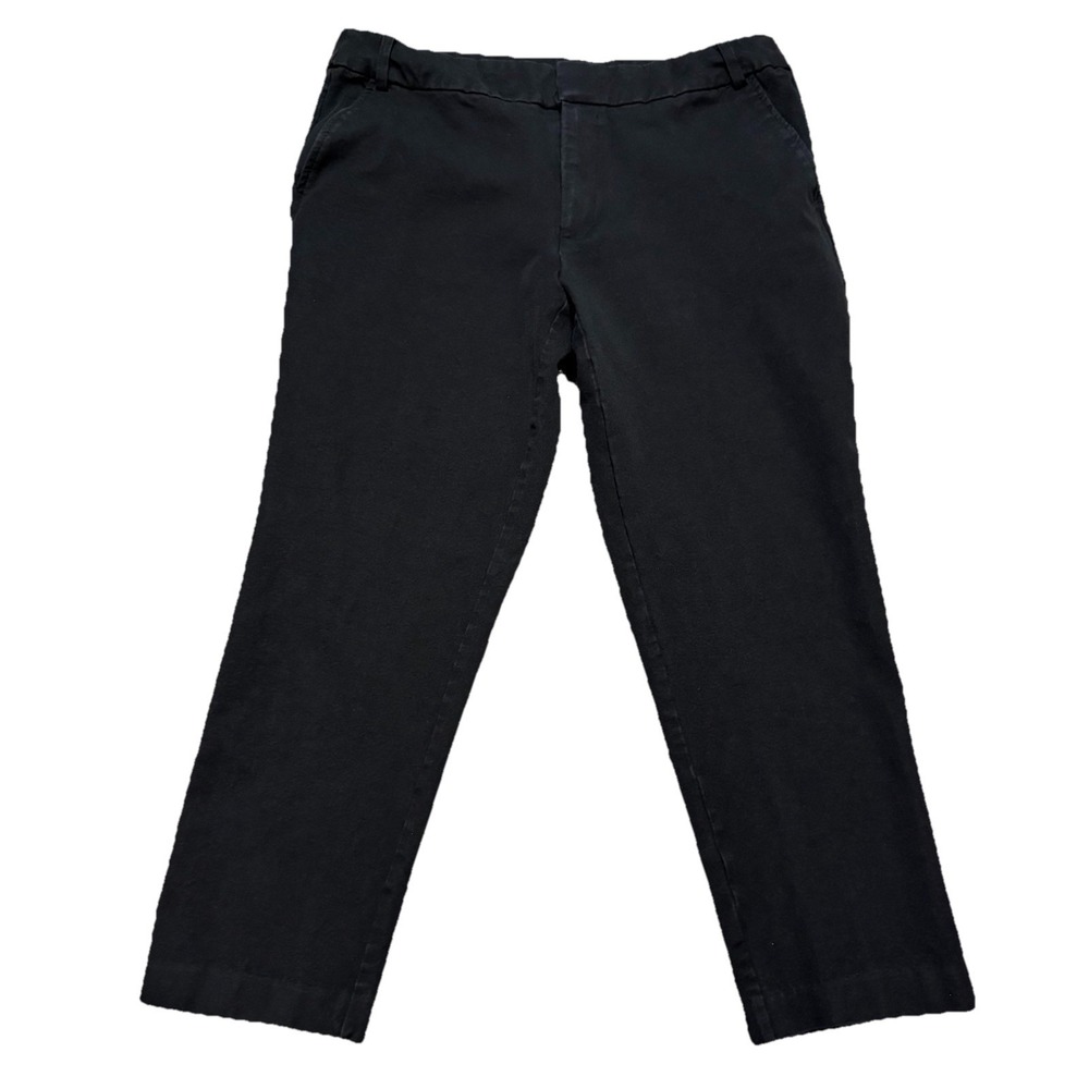 Time and Tru Women's 12 Black Pants Straight Leg‎ Zipper Fly Casual Work Office